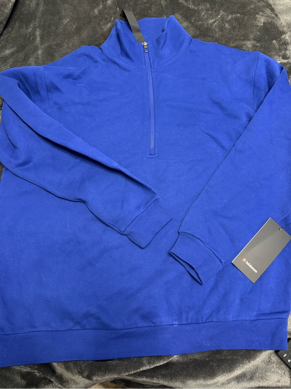 Lululemon Men's Quarter-Zip Pullover Sweater - Royal Blue